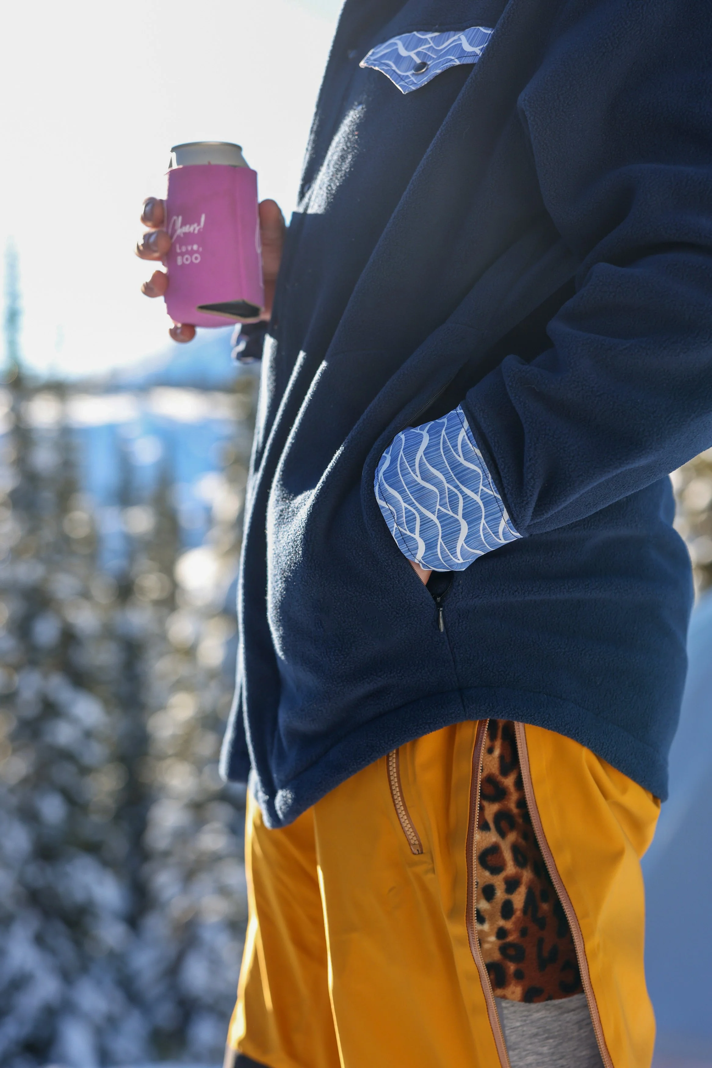 Wave Train Fleece Pearl Snap — FunLuvin' Fleecewear